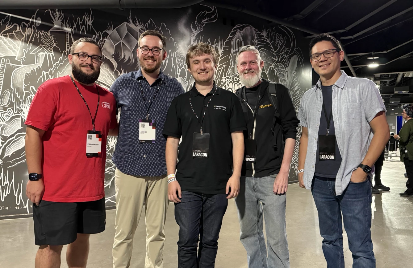 Filament team photo at Laracon US 2025 conference